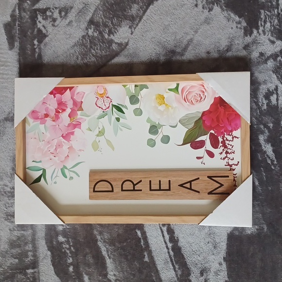 NWT CHERISH / DREAM Framed Art Set - Picture 3 of 4